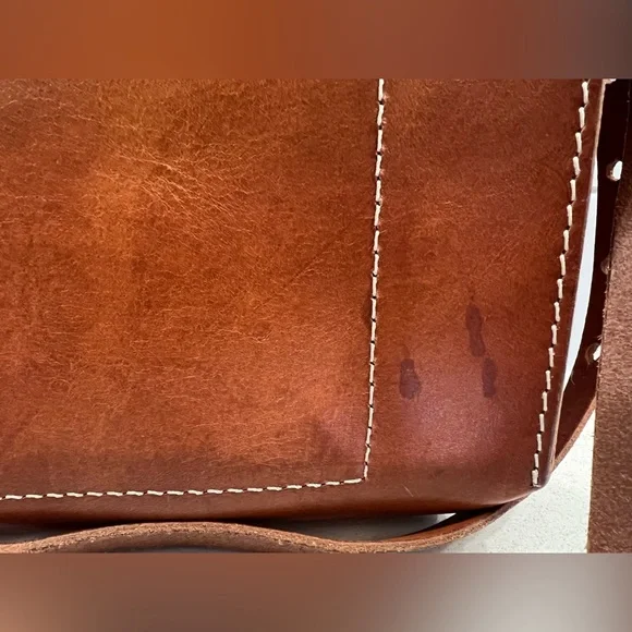 Madewell Leather Crossbody Bag in Cognac Brown - Picture 6 of 8